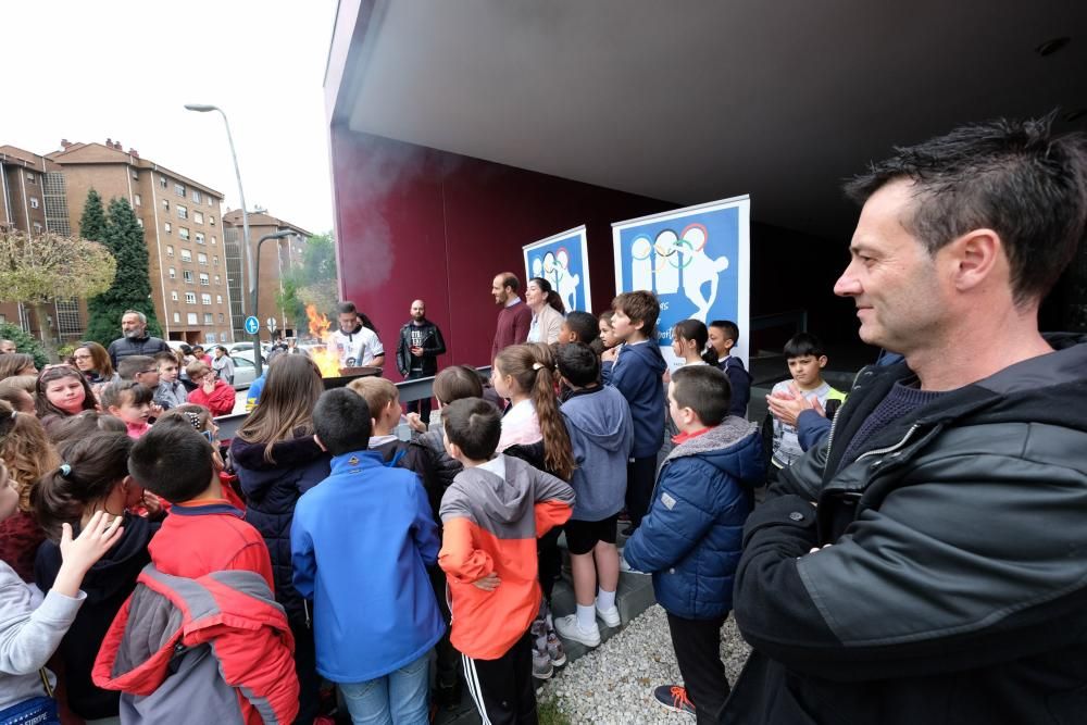 La antorcha olímpica llega a Mieres