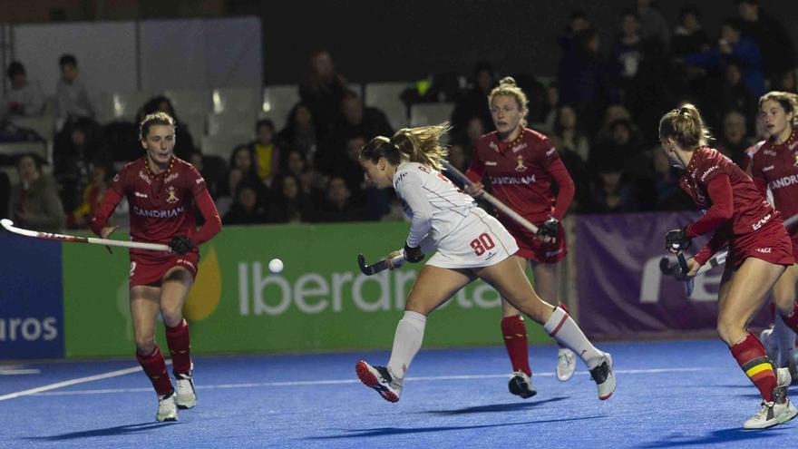 Final del Preolímpico Femenino de hockey. España - Bélgica