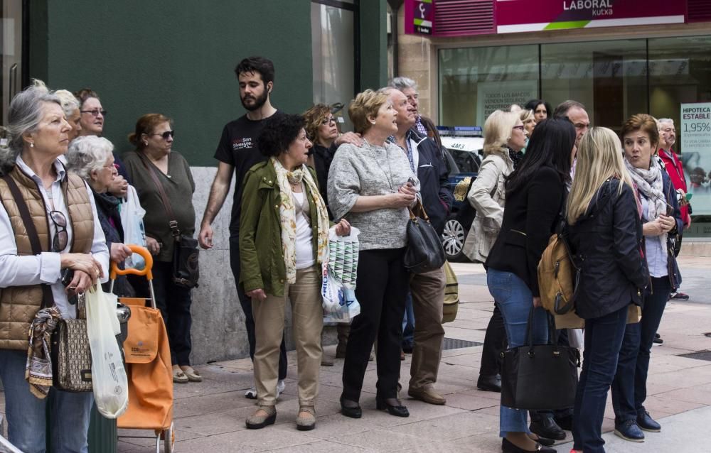 Una mujer fallece al incendiarse su piso en el edificio de Salesas, en Oviedo