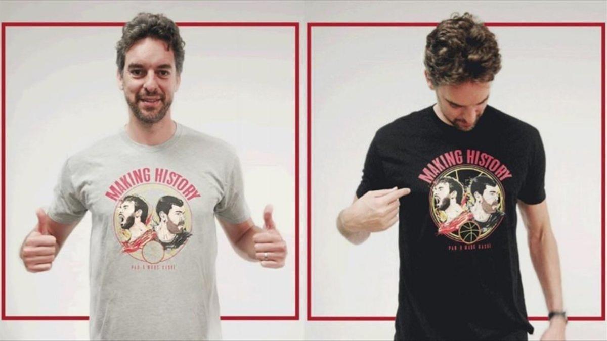 La camiseta solidaria de la Gasol Foundation