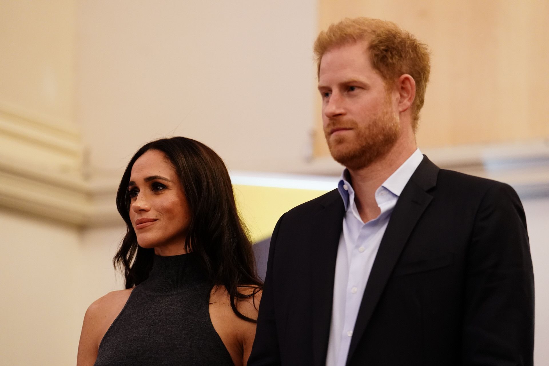 El príncipe Harry y Meghan Markle durante una visita a Alemania