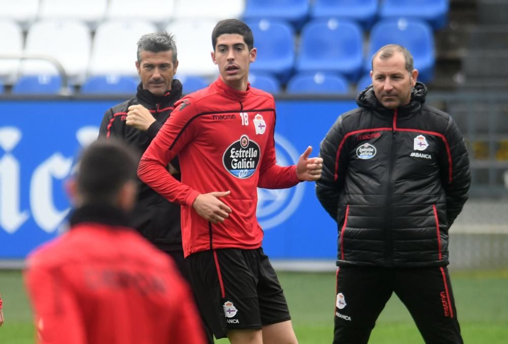 El Dépor prepara el partido del viernes en Soria