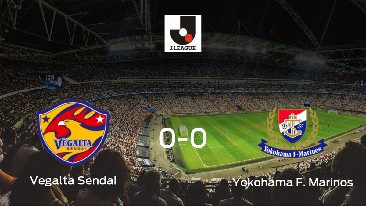 El Vegalta Sendai y el Yokohama F. Marinos se reparten los puntos en un partido sin goles (0-0)