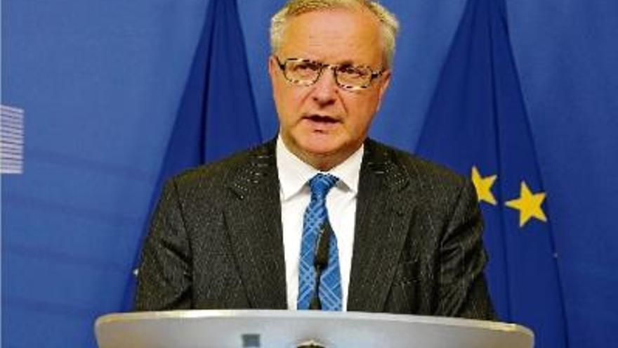 El comissari d&#039;Afers Econòmics i Monetaris, Olli Rehn.