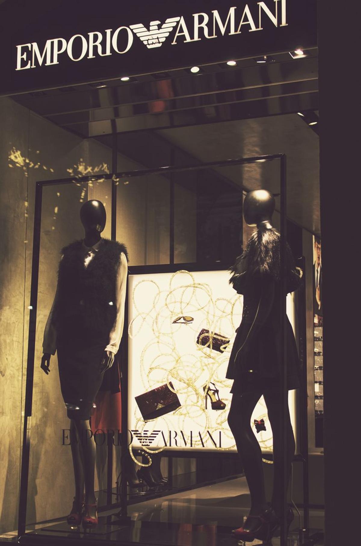 Navidad 2015: escaparate de Emporio Armani