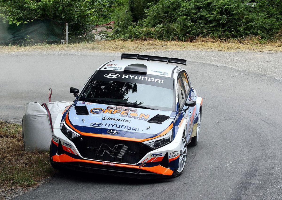 Hyundai i20N Rally2 de Surhayen Pernía y Alba Sánchez.
