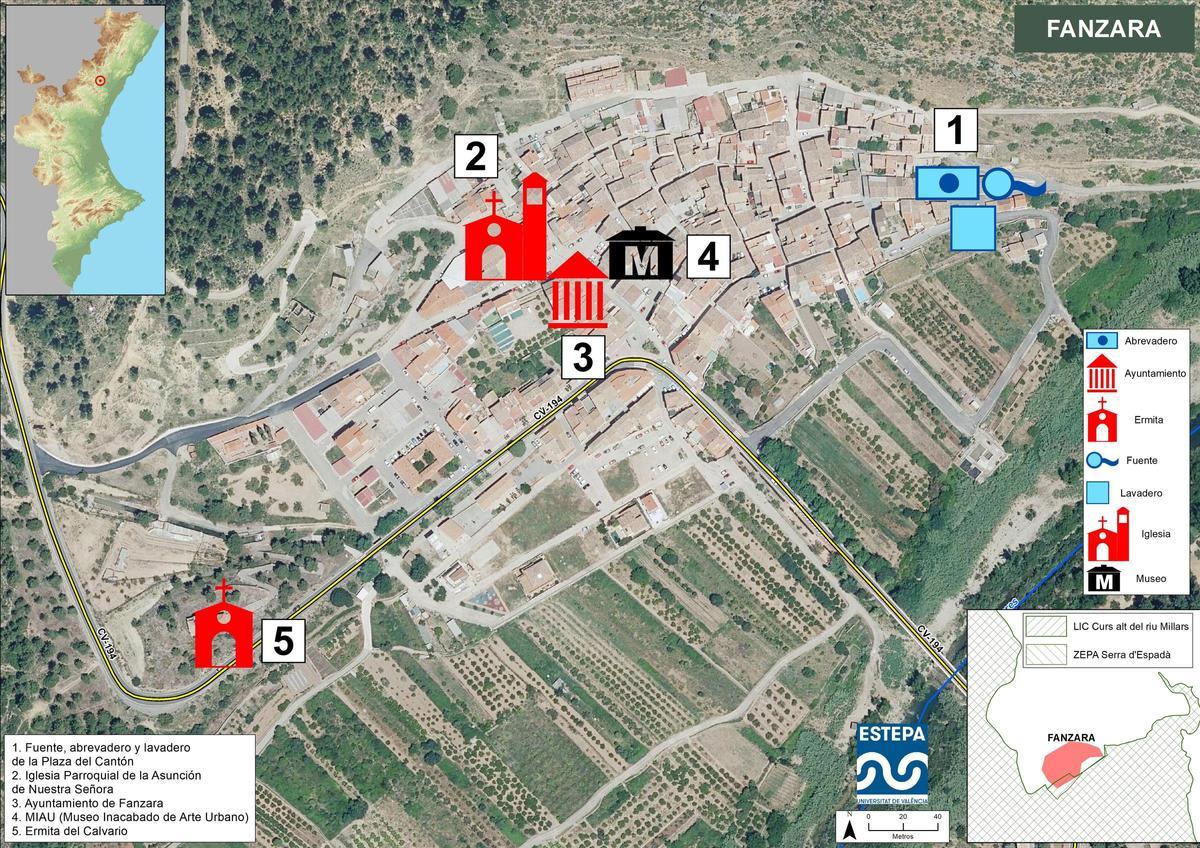 FANZARA. Principales lugares de interés