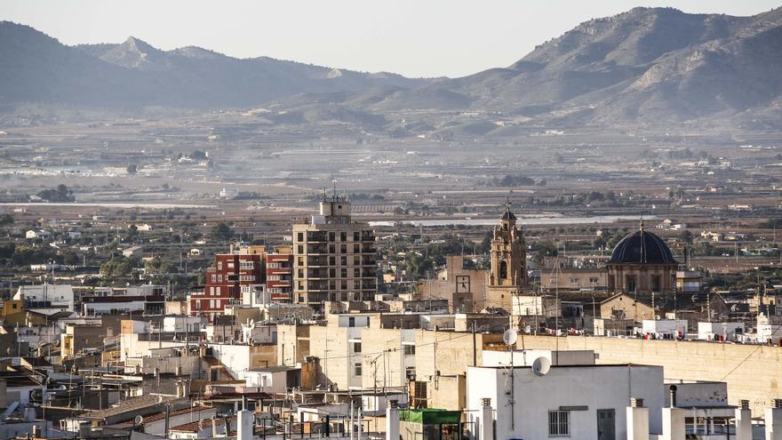 Vista del casco urbano de Aspe