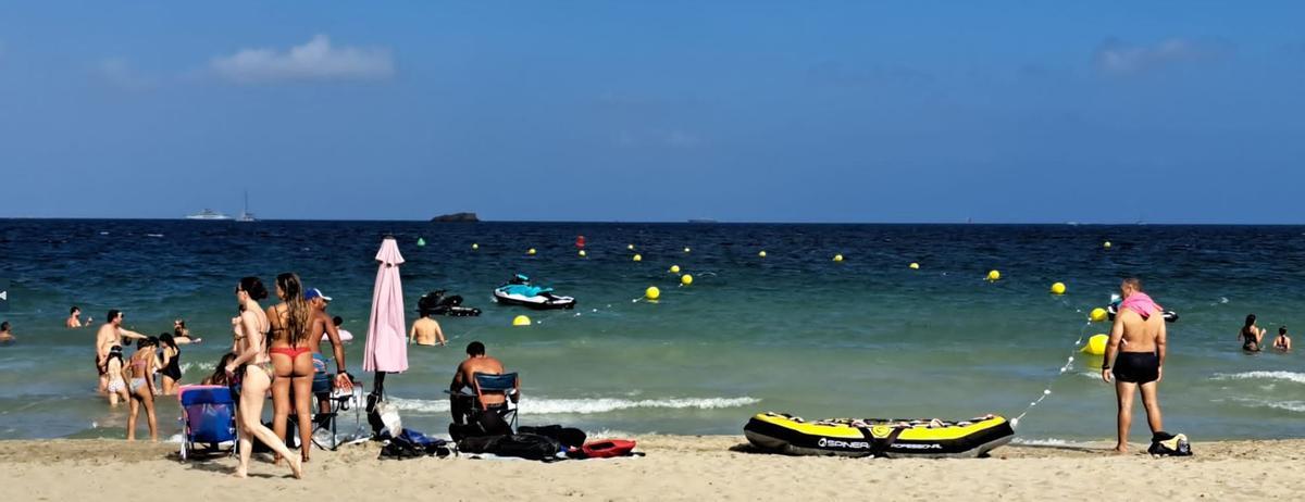 Motos de agua en Platja d'en Bossa