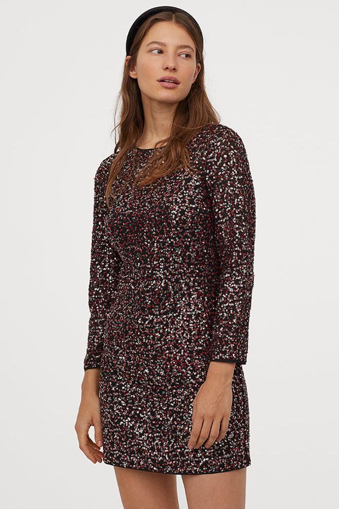 Vestido de lentejuelas, de H&M