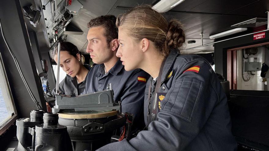 La princesa Leonor pone fin a su formación en la fragata  Blas de Lezo 