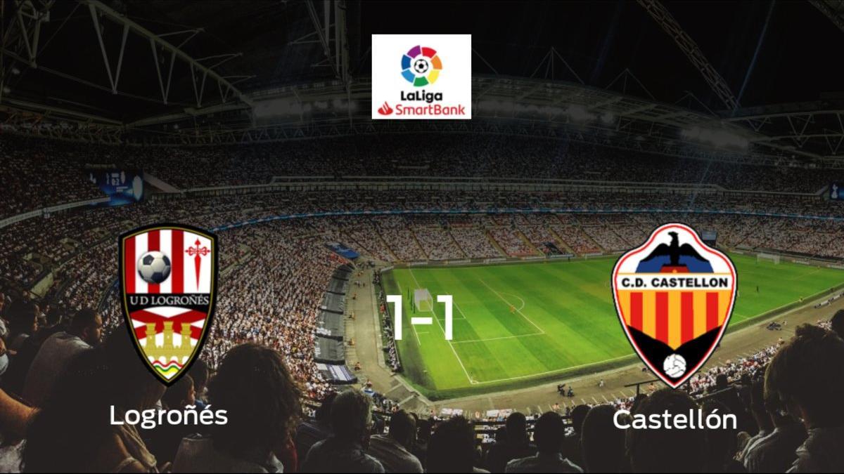 El Logroñés y el Castellón se reparten los puntos en el Estadio Las Gaunas (1-1)