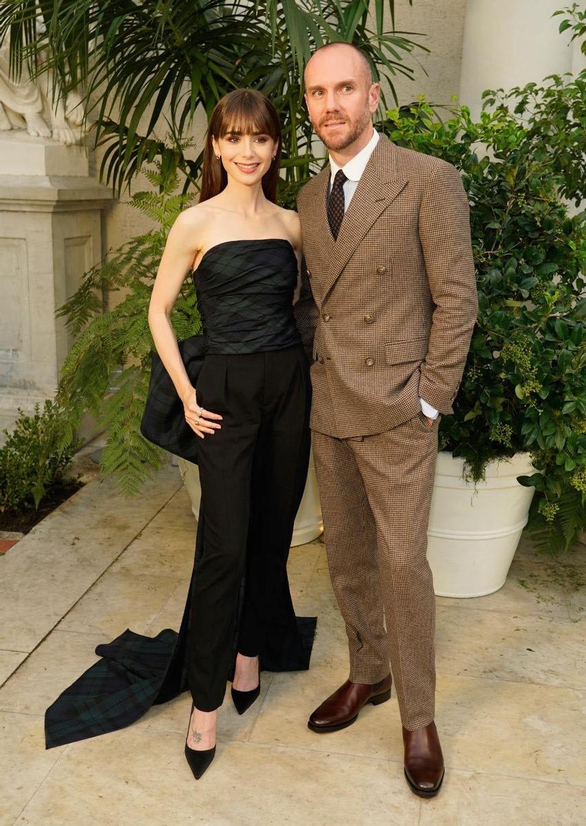 Lilly Collins y su marido Charlie McDowell