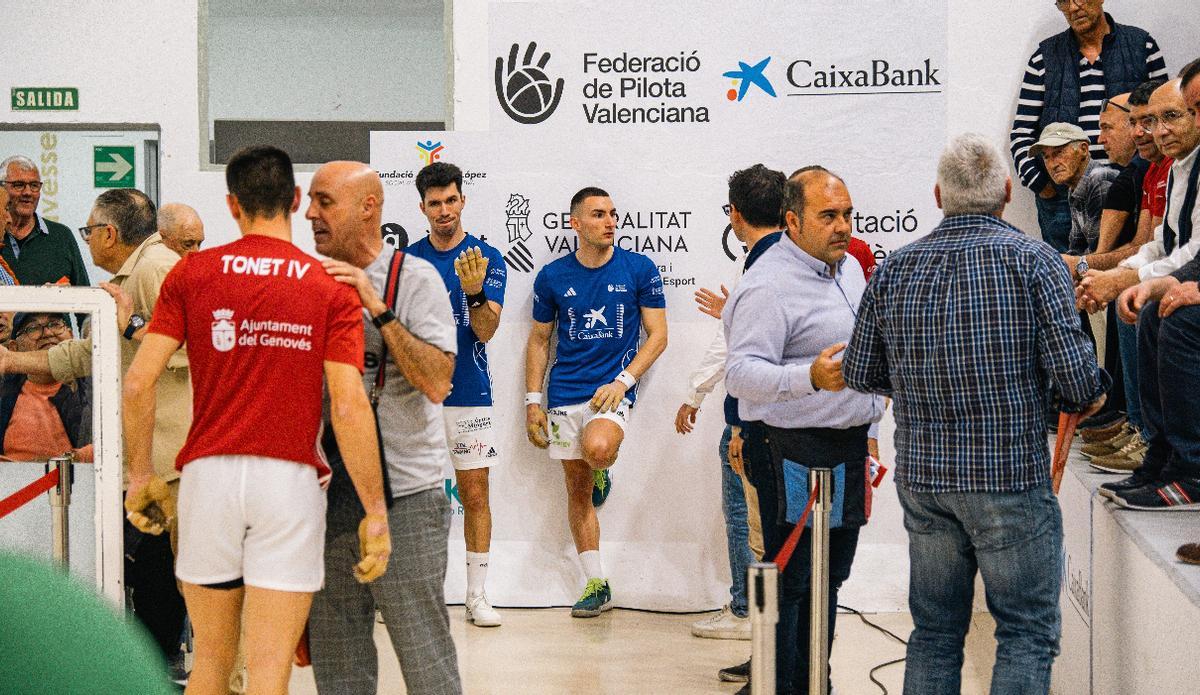 Moments previs a la final de la Lliga CaixaBank 2024 de raspall.