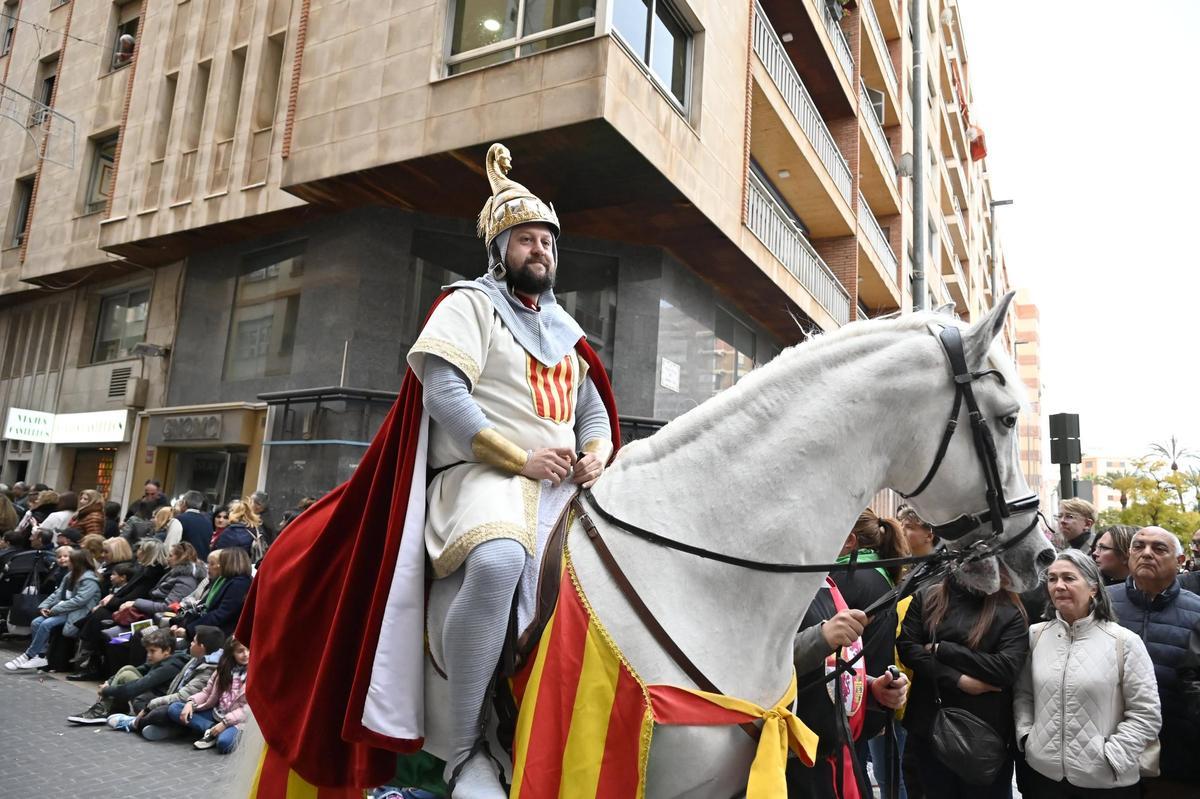 Rei en Jaume de la Germandat dels Cavallers de la Conquesta en el Pregó.