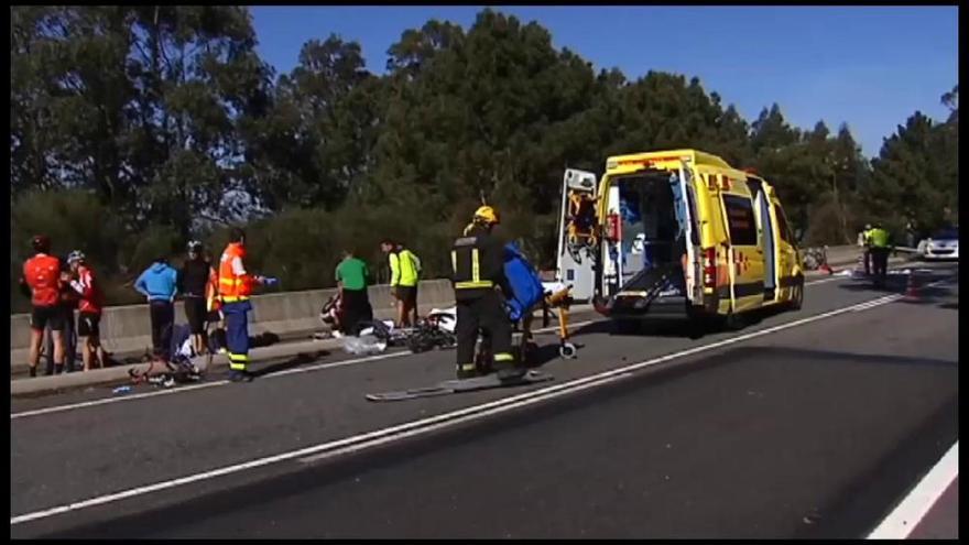 Atropello de ciclistas en A Guarda