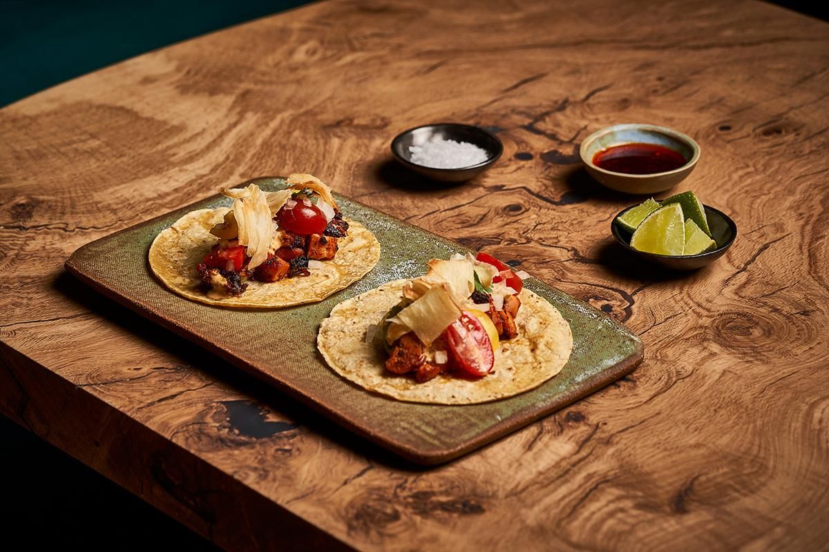 Restaurante Mantarraya MX: taco de pulpo a la brasa con pico de gallo