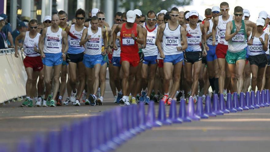 La carrera olímpica de los 50 kilómetros marcha