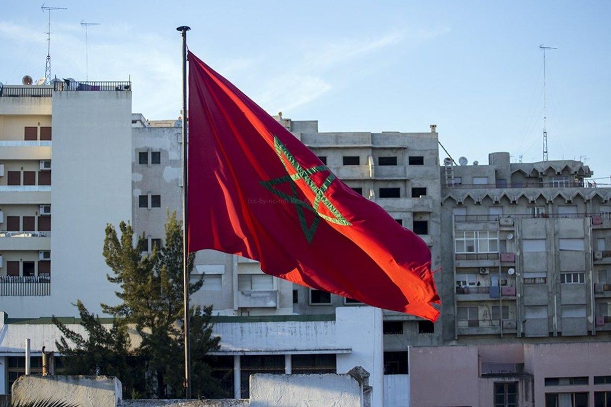 01/02/2017 Bandera de Marruecos.