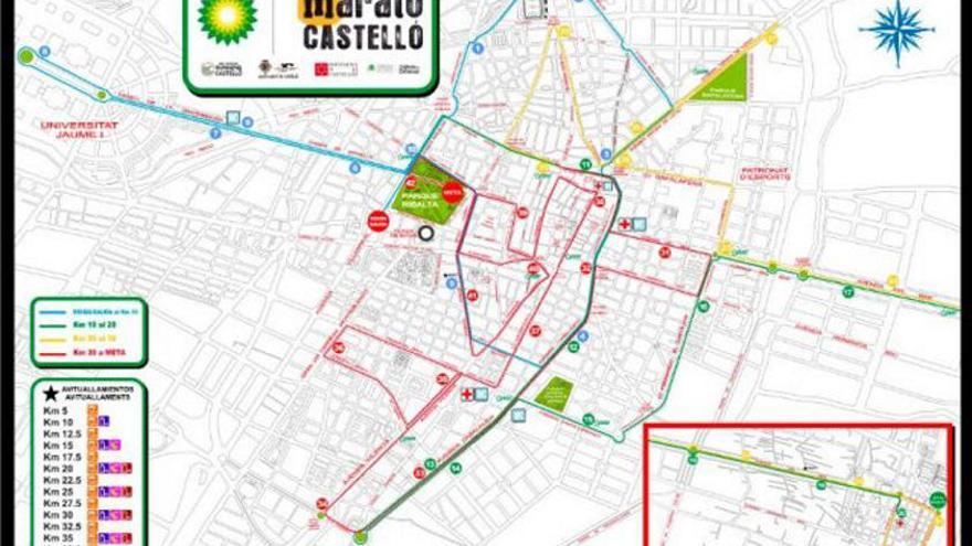 Recorrido del Marató BP Castelló.