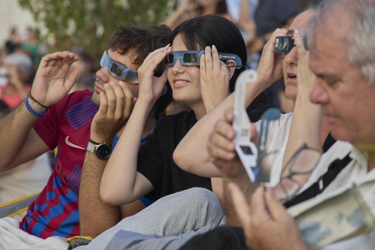 L'eclipsi a Llagostera