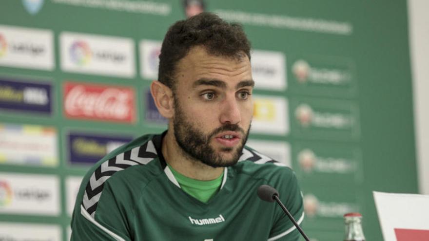 Gonzalo Verdú, en la sala de Prensa del Martínez Valero