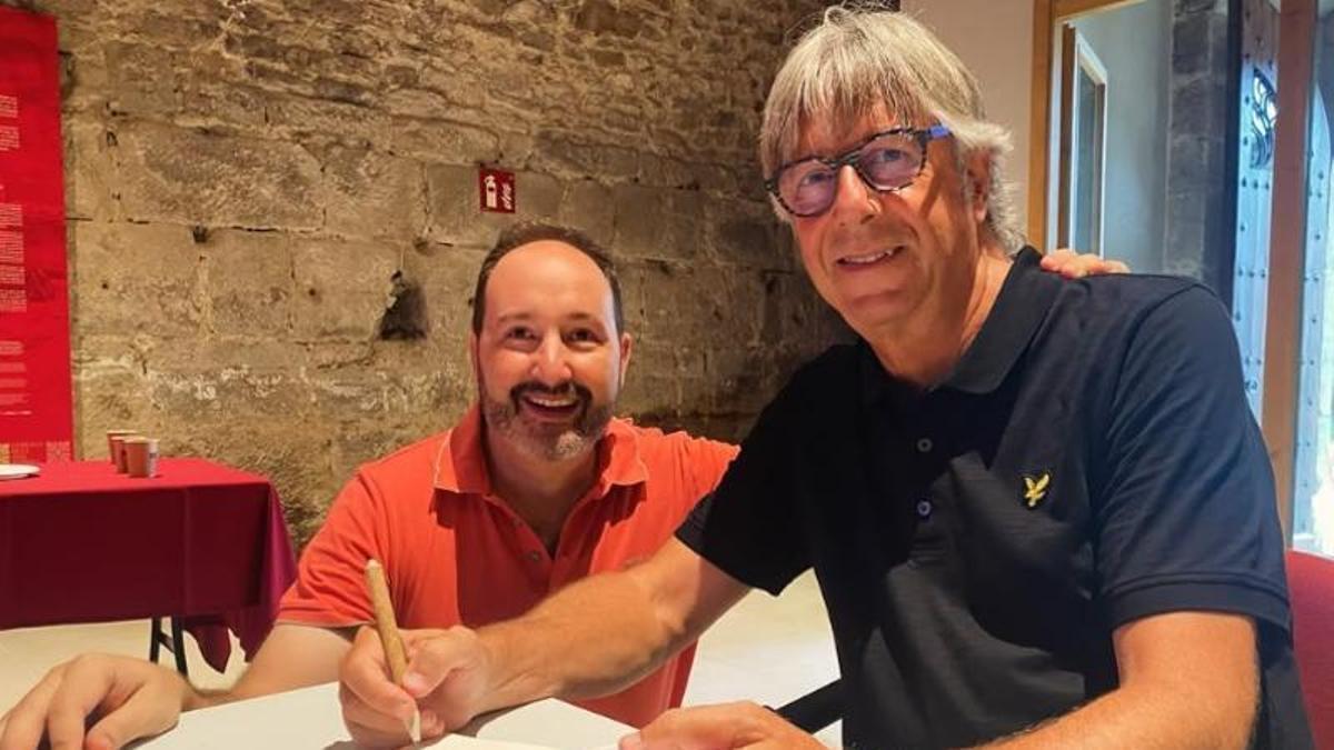 Joan Solà i Josep Tuldrà en la presentació