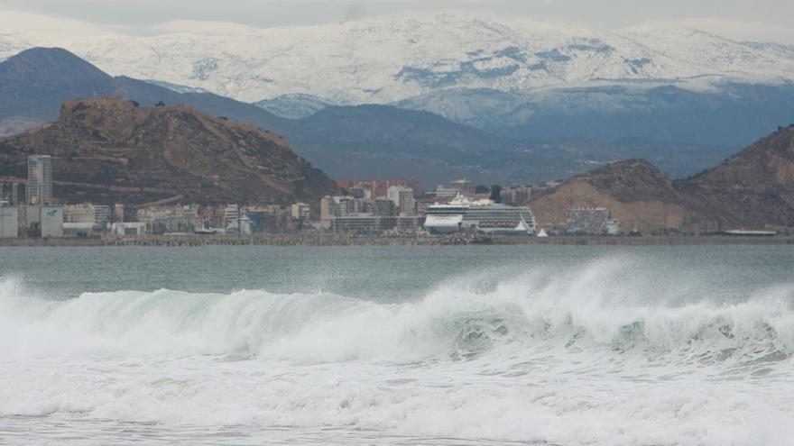 Nieve en la provincia de Alicante en el mes de febrero