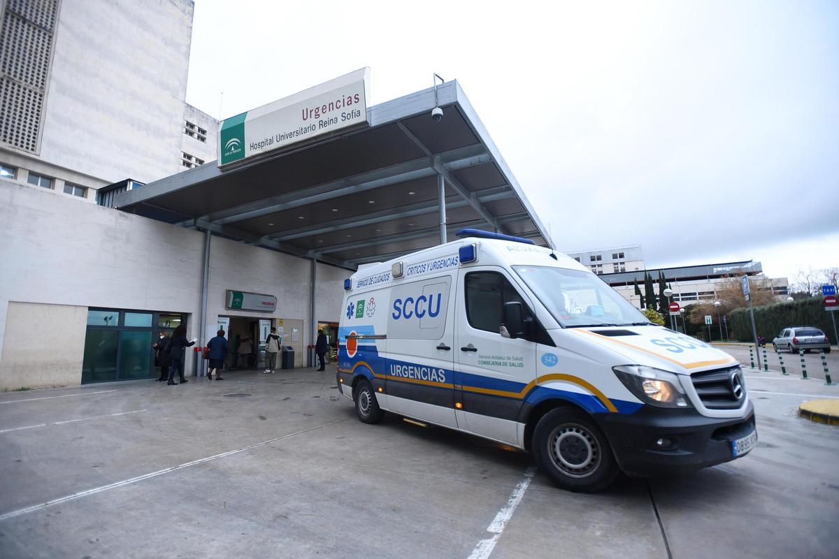 Acceso a Urgencias del Hospital Reina Sofia.