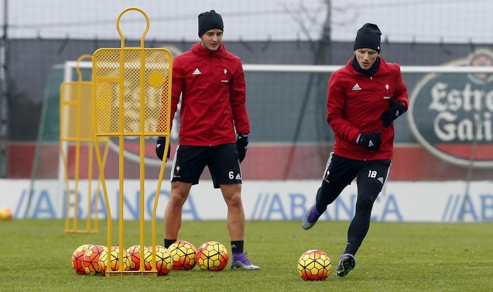 Nolito entrena sin molestias