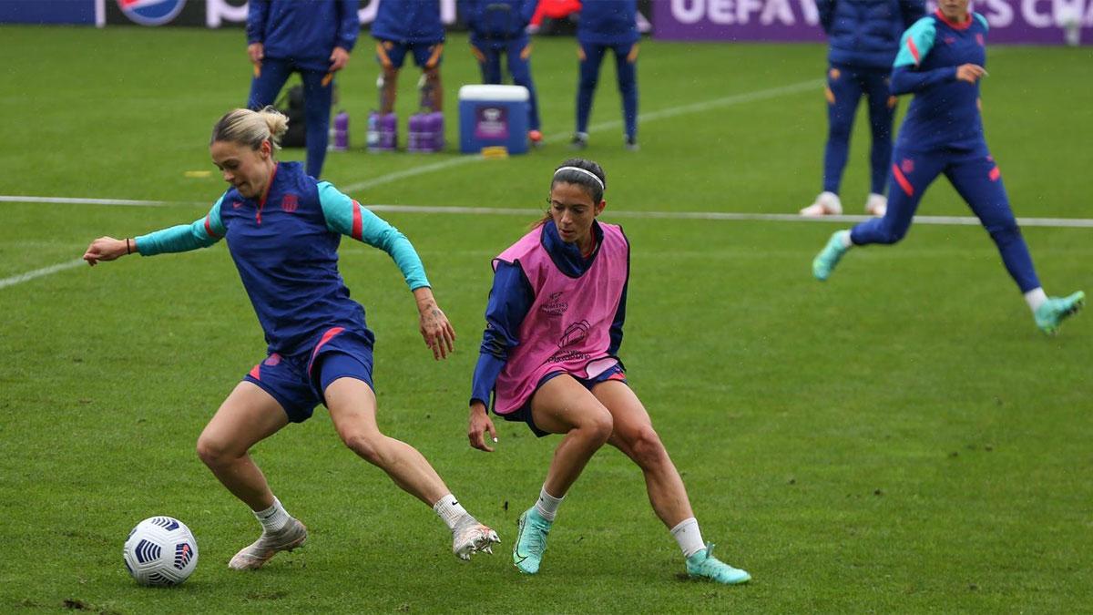 El Barça, en el último entrenamiento previo a la final de Champions