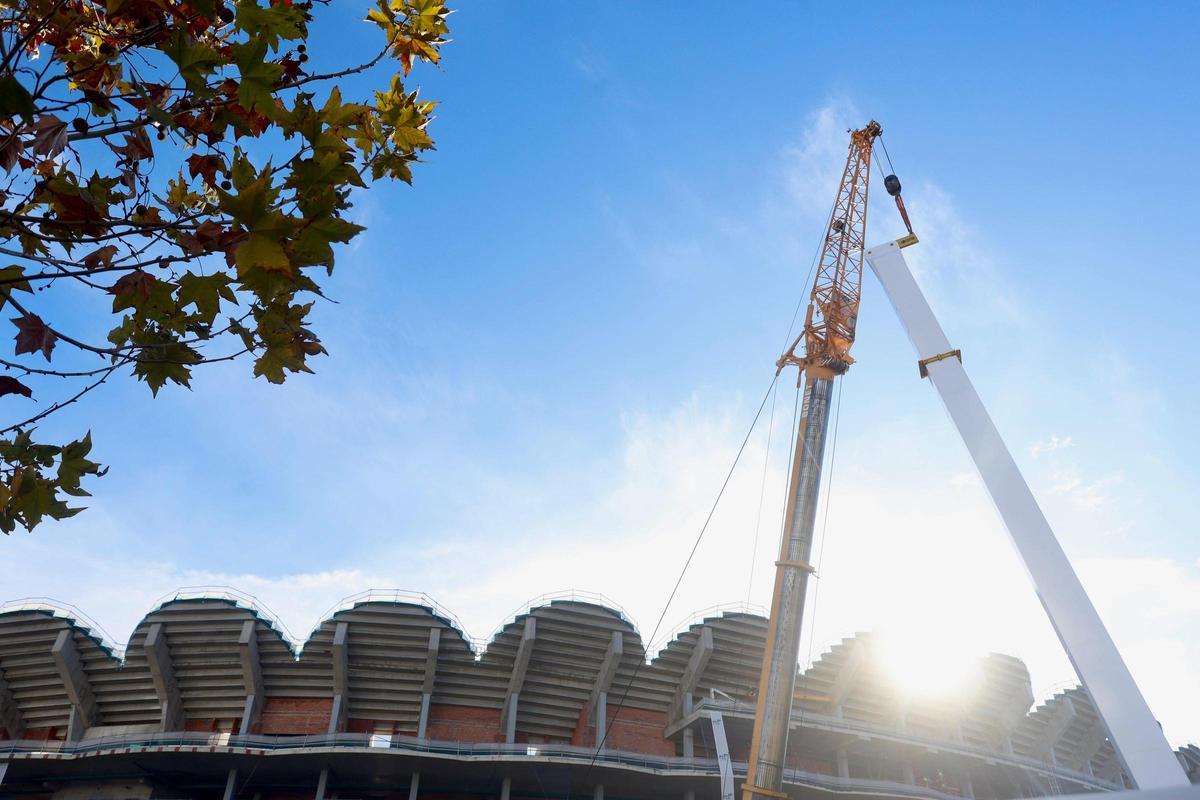 Avances en las obras del Nou Mestalla