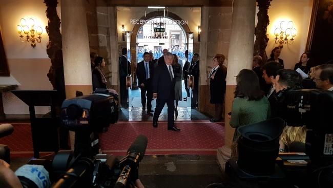 Ambiente en el hotel de la Reconquista la mañana del día de entrega del los premios Princesa de Asturias