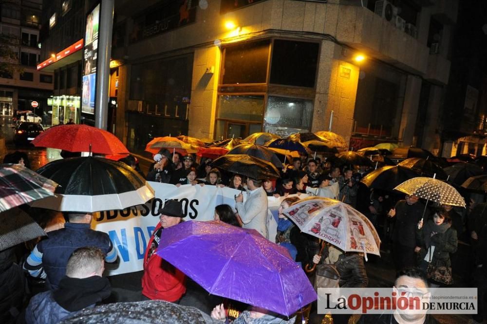 Protesta por la agresión a Andrés Martínez