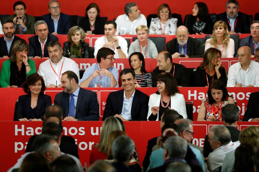 El Comité Federal del PSOE aprueba la moción de censura contra Mariano Rajoy, el 28 de mayo de 2018.