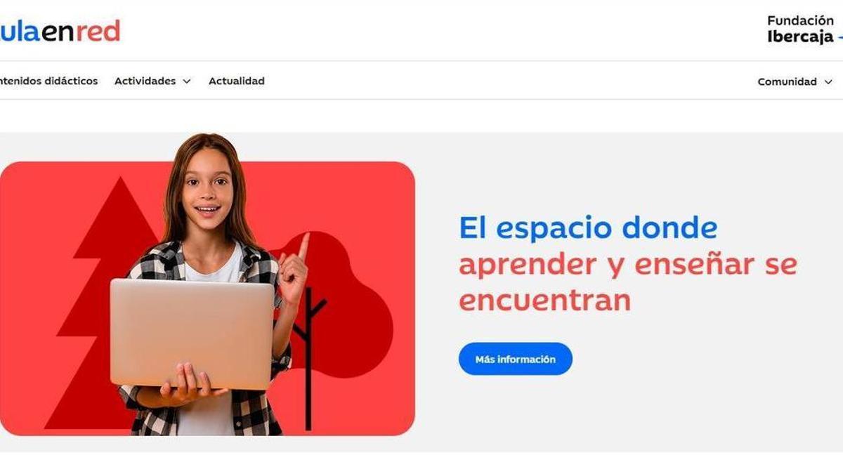 Fundación Ibercaja renueva Aula en Red