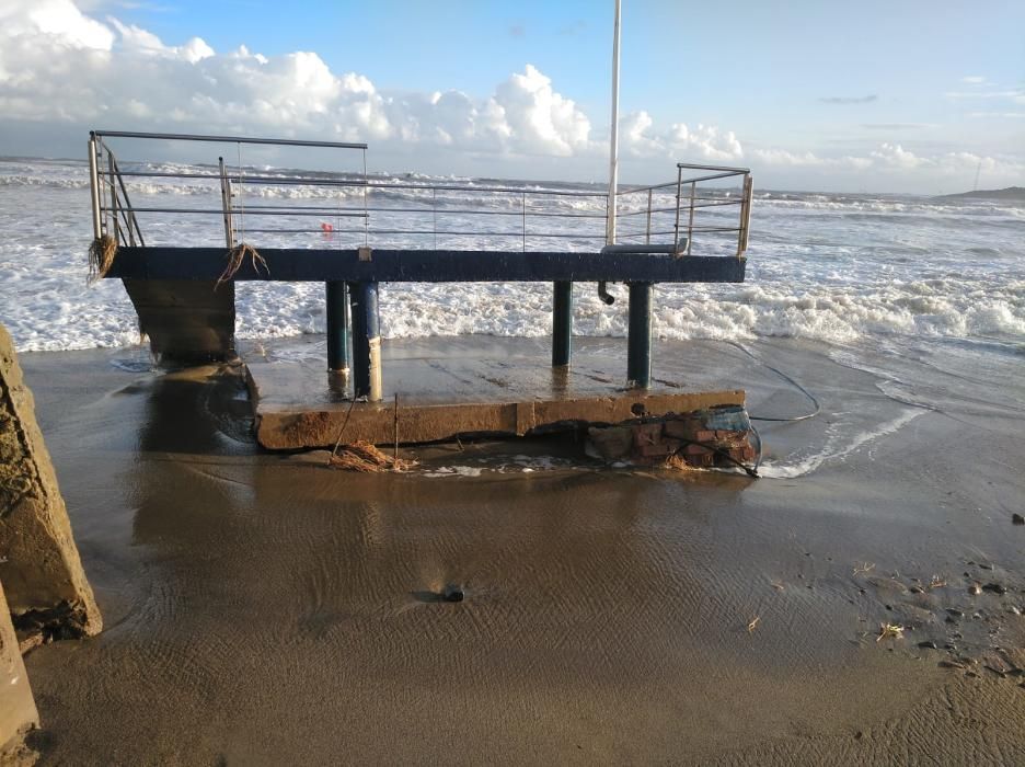 La borrasca Gloria se ceba con Cabo de Palos