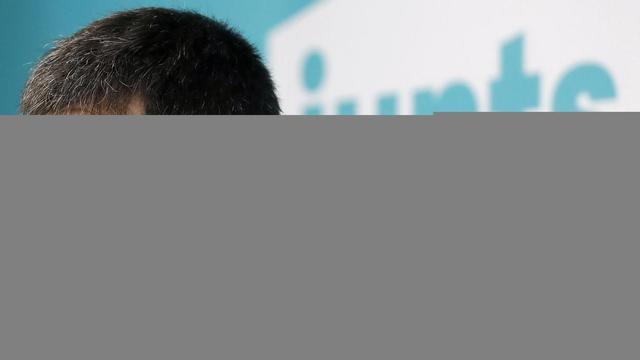 El secretario general de JxCat, Jordi Sànchez, durante una rueda de prensa en la sede del partido en Barcelona, el pasado 7 de mayo de 2021.