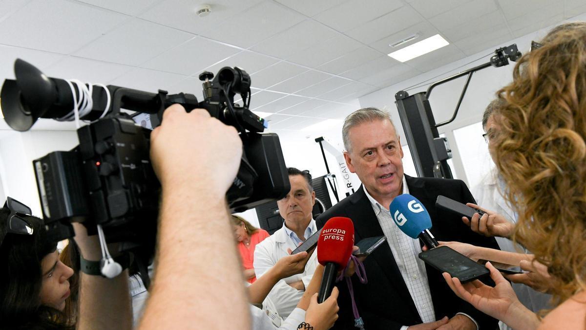 Antonio Gómez Caamaño, conselleiro de Sanidade, este jueves.