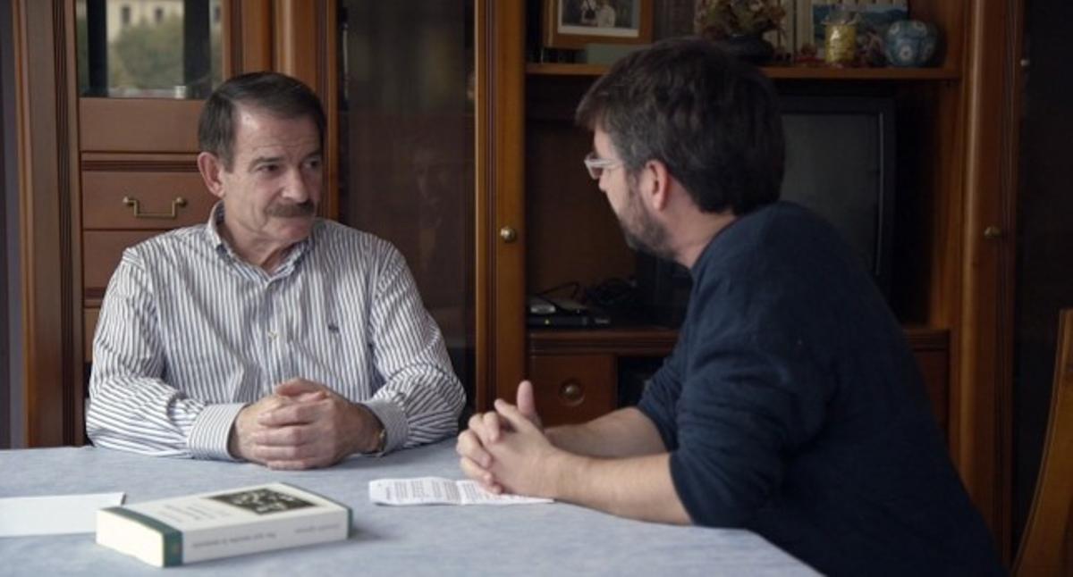 Gerardo Iglesias i Jordi Évole, durant l’entrevista.
