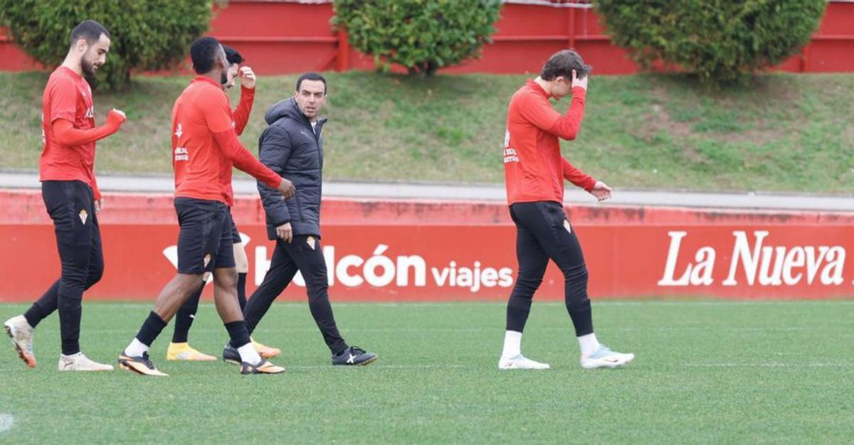 Perrin, Otero, Bernal, Borja y Pablo, en Mareo | Á. GONZÁLEZ