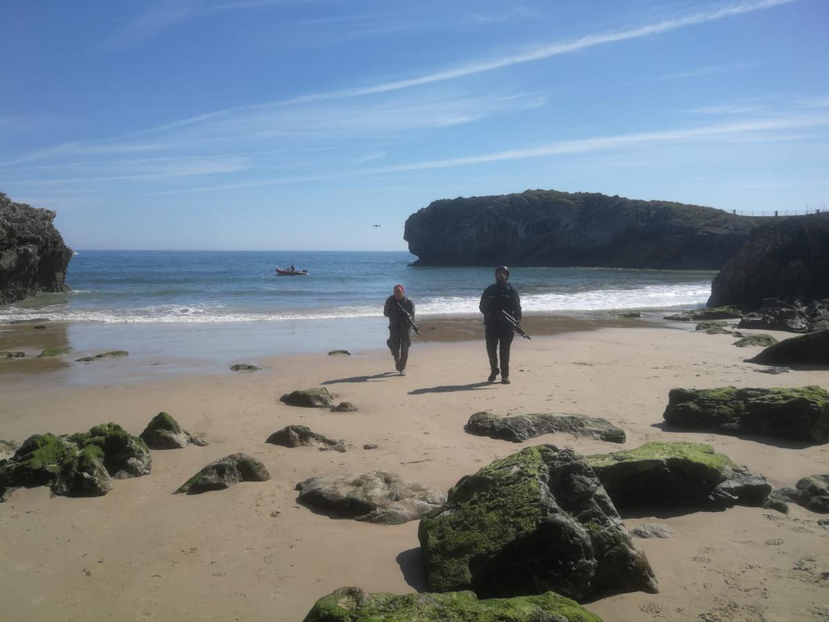 Rodaje de una escena de &quot;Camino sin salida: infección Llanes&quot;.