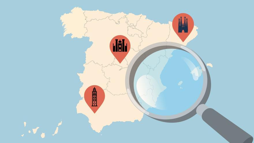 Estos son los 100 municipios españoles con más plazas de hotel y de pisos turísticos: mapa y lista