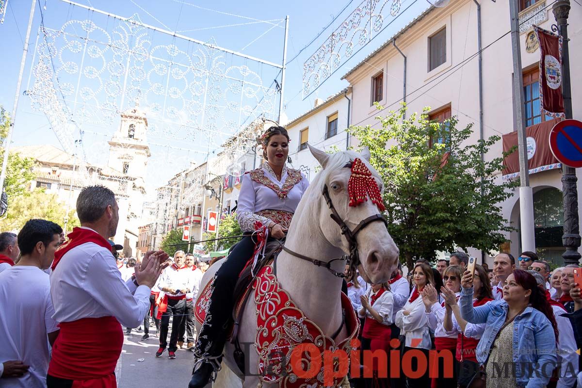 Recorrido Caballos del Vino día dos de mayo en Caravaca