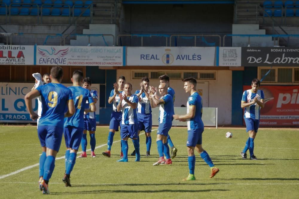 El partido entre el Real Avilés y el Praviano, en imágenes