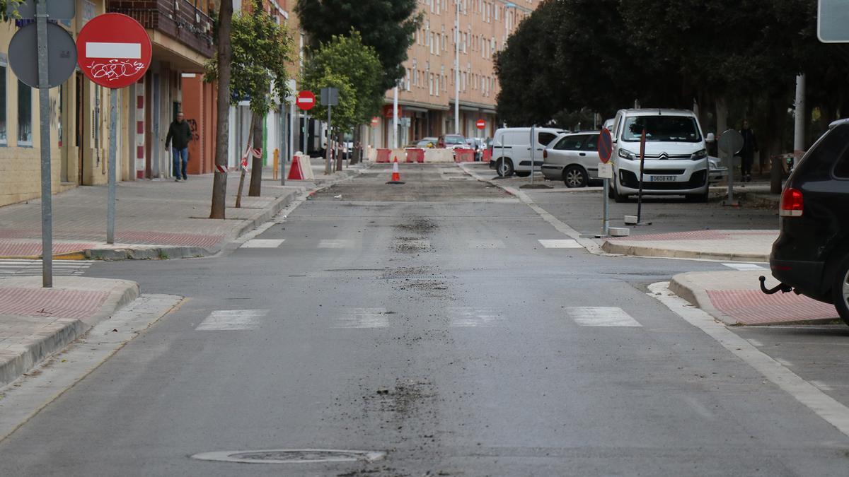 Obras en avenida Alcalá Galiano.