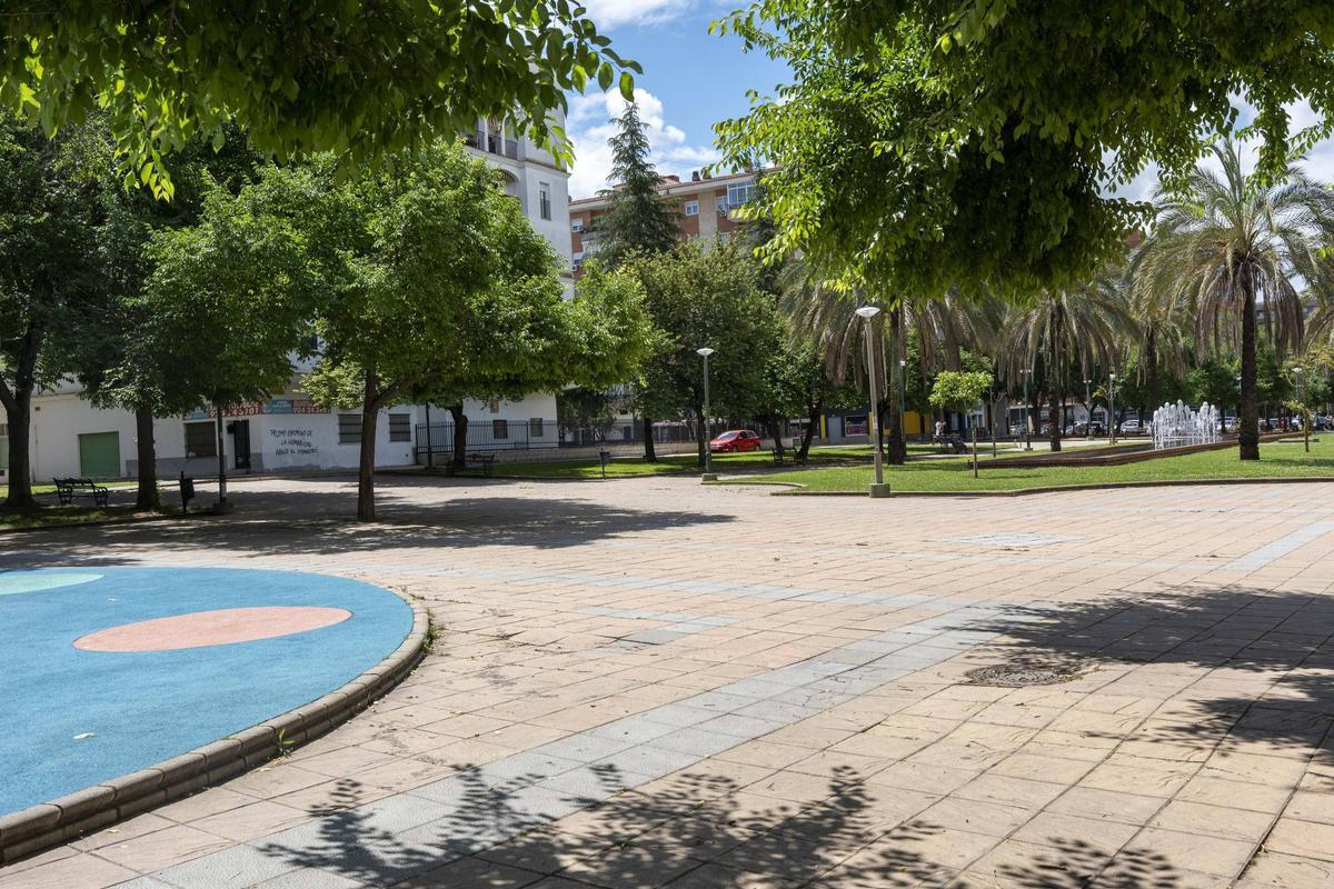 Uno de los rincones del parque en el que se realizan las carreras con patinetes.