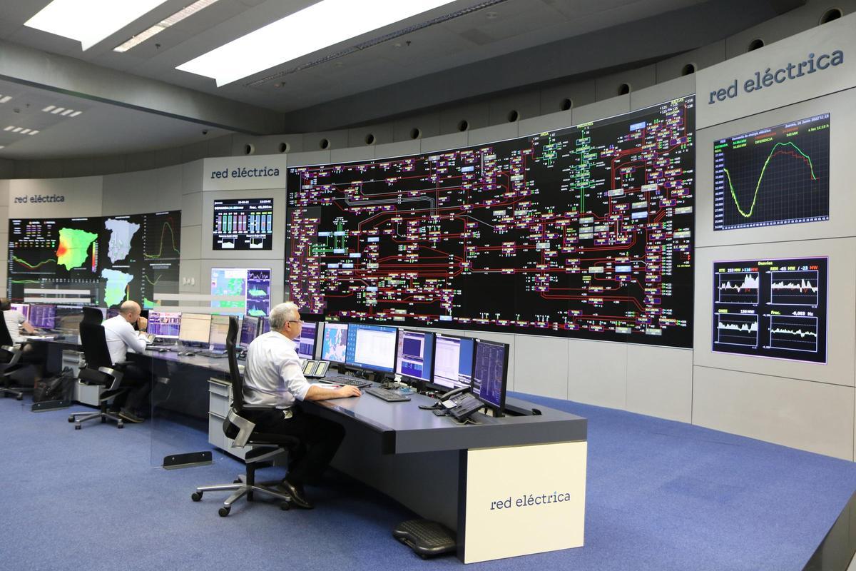 Centro de control de Red Eléctrica de España.