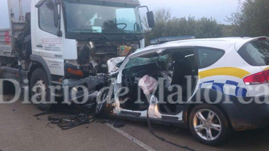 El accidente ha ocurrido esta tarde en la carretera de Cala Pi.