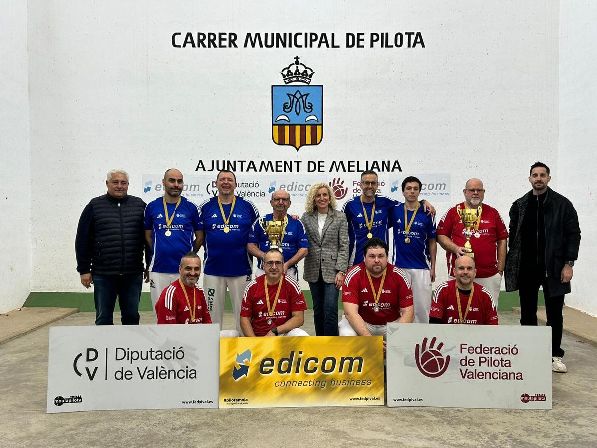 El club melianer va monopolitzar la final de 1a Curtes.